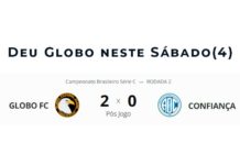 Globo FC vence Confiança por 2 a 0 e se recupera no Grupo A da Série C