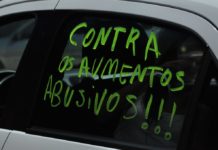 Motoristas protestam contra aumento dos combustíveis nesta terça-feira