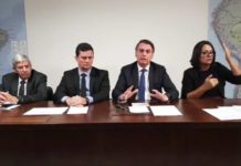 Bolsonaro admite que indicará Moro ao STF