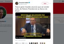 Haddad: Guedes quer vender tudo, do Palácio Presidencial ao Banco do Brasil