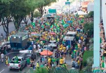 Manifestantes realizam atos em cidades do RN em apoio ao governo Bolsonaro