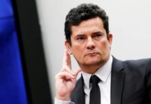 MORO Perde e Comissão do Congresso aprova transferir Coaf para o Ministério da Economia Sergio Moro, ministro da Justiça e Segurança Pública, participa da sessão da Comissão de Segurança Pública no Congresso Nacional, em Brasília (DF) - 08/05/2019 (Adriano Machado/Reuters)