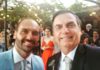 Nepotismo: “Se eu puder dar o filé mignon para o meu filho, eu dou”, diz Bolsonaro sobre embaixada Bolsonaro postou foto com o filho Eduardo durante cerimônia de casamento Foto: Reprodução/Twitter / Agência O Globo