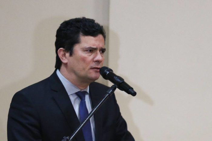 O ministro Sergio Moro, durante evento em Manaus - Carl de Souza/AFP