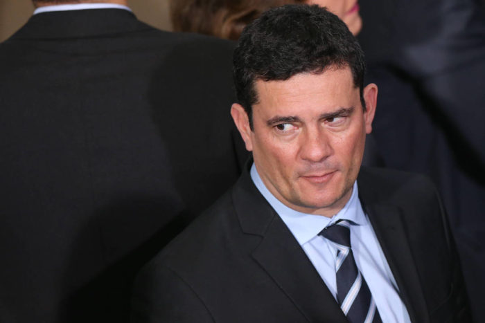 O ministro da Justiça, Sergio Moro, após evento no Palácio do Planalto - André Coelho/Folhapress