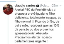 Desembargador alerta para risco da PEC da previdência em relação a deficientes