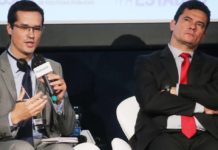 Mensagens mostram colaboração entre Moro e Deltan na Lava Jato, diz site O procurador federal e coordenador da Força-tarefa da Lava Jato em Curitiba, Deltan Dallagnol, e o então juiz Sergio Moro - Jorge Araujo