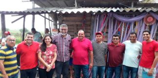 MST realiza debate sobre a reforma da previdência e um arraiá em acampamento rural, em Ceará-Mirim Foto: Divulgação Instagram @delegadopeixotorn