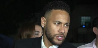 Polícia francesa recolhe vídeos do hotel em que estava acusadora de Neymar Neymar fala após prestar depoimento na delegacia da mulher em São Paulo — Foto: GloboNews/Reprodução