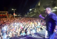 Em resposta à críticas, Álvaro Dias pergunta se o povo quer repetir São João em Natal PREFEITO ÁLVARO DIAS FALA AO PÚBLICO DA ÚLTIMA NOITE DE SHOWS DO SÃO JOÃO. FOTO: DIVULGAÇÃO