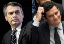 Presidente Jair Bolsonaro tem encontro com Ministro Sérgio Moro O presidente Jair Bolsonaro e o juiz federal Sergio Moro (Dida Sampaio/Estadão Conteúdo - Lula Marques/PT)
