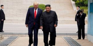 Trump cruza a fronteira e se torna o primeiro presidente americano a pisar na Coreia do Norte