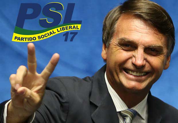 Partido PSL 17 do presidente Jair Bolsonaro