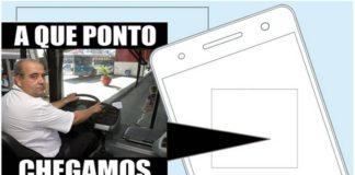 Figurinhas viram febre nos celulares e inspiram debates sobre o futuro da comunicação Sticker popular no Whatsapp: 'A que ponto chegamos' Foto: Reprodução / Arte