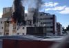 Menino de 11 anos morre após ser arremessado de 6º andar de prédio que pegou fogo em Curitiba Apartamento no último andar de prédio em Curitiba pegou fogo após explosão Foto: Reprodução