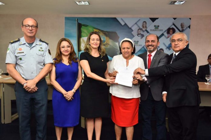 Fátima Bezerra, Governadora do Rio Grande do Norte faz acordo com a Polícia Federal para combater o crime organizado