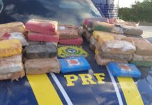 PRF apreende mais de 40 kg de drogas em fundo falso de caminhão no RN