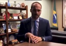 Em vídeo, Eduardo Bolsonaro defende indicação de seu nome para embaixada nos EUA Em vídeo, Eduardo Bolsonaro rebate críticas e destaca qualidades para ser nomeado embaixador em Washington Foto: Terceiro / Reprodução