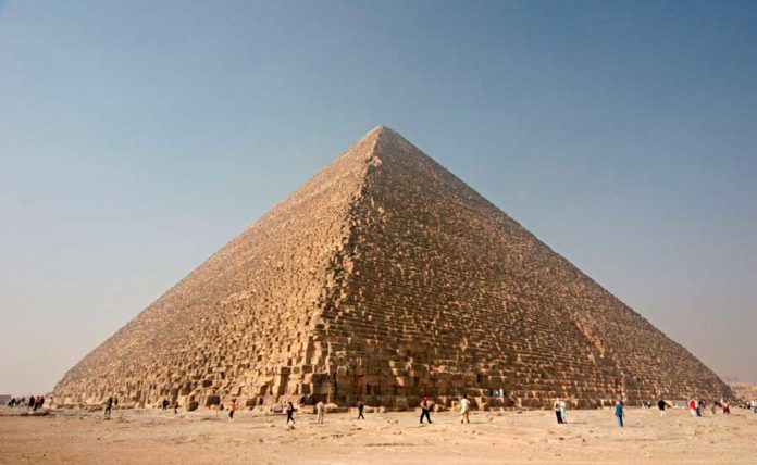 A Grande Pirâmide de Gizé, também conhecida como Pirâmide de Quéops ou Khufu — Foto: Nina Aldin Thune/CC0 Creative Commons