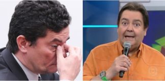 Faustão confirma autenticidade após aparecer em diálogos de Moro e Dallagnol Sergio Moro e Faustão (Imagem: Lula Marques)