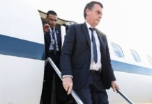 Bolsonaro prioriza em viagens cidades onde venceu nas eleições de 2018 Jair Bolsonaro desembarca no Aeroporto de Congonhas, em São Paulo Foto: Marcos Corrêa / Agência O Globo