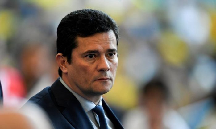 O ministro da Justiça, Sergio Moro Foto: Mauro Pimentel / AFP