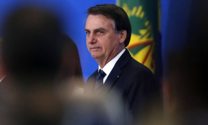 BSB - Brasília - Brasil - 04/07/2019 - Presidente Jair Bolsonaro participa da cerimônia de posse do ministro da Secretaria de Governo do Palácio do Planalto, Luiz Eduardo Ramos. Foto: Jorge William / Agência O Globo Foto: Jorge William / Agência O Globo