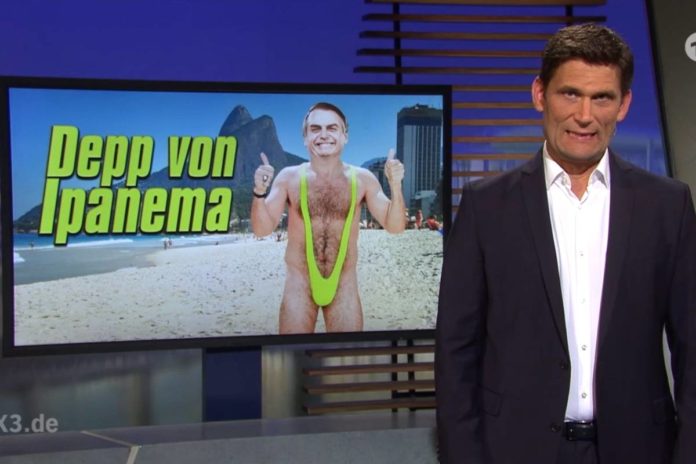 Bolsonaro é chamado de 'idiota de Ipanema' em programa de TV pública alemã - Reprodução/ARD