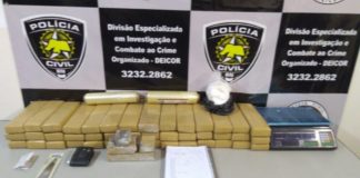Polícia apreende mais de 50 kg de drogas em Parnamirim e prende suspeito
