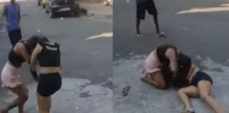 Imagens fortes: Jovem espanca amante do pai até a morte e população filma (Foto: Reprodução/YouTube)