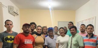 SMEB – Secretária Letícia Andrade recebe comissão do SINTE