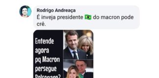 Bolsonaro zomba de Brigitte Macron em comentário no Facebook e é acusado de sexismo