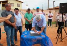 Assinatura da ordem de serviço de mais uma obra em Maxaranguape Assinatura de Obra em Maxaranguape