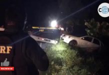 Vídeo mostra perseguição e momento em que carro com mais de 160 kg de maconha cai em lagoa na Grande Natal
