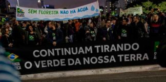 Cidades brasileiras têm panelaço durante pronunciamento de Bolsonaro sobre a Amazônia Manifestação em Defesa da Amazônia na Avenida Paulista - Foto: Bruno Santos / Folhapress