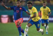 Neymar marca em retorno, Brasil se recupera e empata com a Colômbia