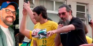 Blogueiro que comanda milícia virtual bolsonarista mora em mansão bancada por Eduardo Bolsonaro, diz Lobão Allan dos Santos e Lobão (Montagem)