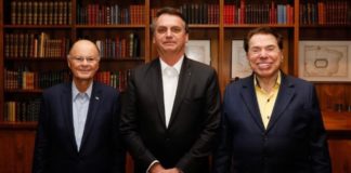 Bolsonaro recebe Silvio Santos e Edir Macedo em desfile da Independência