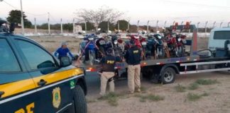 Operação da PRF apreende 55 motos irregulares no interior do RN