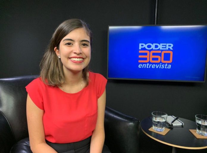 Tabata Amaral (PDT-SP) concedeu entrevista ao Poder360 no estúdio do jornal digital, em Brasília