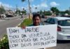 Sem moradia, venezuelanos refugiados pedem dinheiro nas ruas de Natal O venezuelano Wilame Matarazza aguarda pelos familiares que devem chegar a Natal no fim de semana — Foto: Anna Alyne Cunha/Inter TV Cabugi