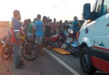 Ceará-Mirim: Acidente na BR-406 próximo a entrada do Barretão; veja imagens