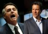 Se eleição fosse hoje, Haddad venceria Bolsonaro por 42% a 36%, indica Datafolha