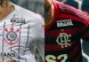 Parceiro de Corinthians e Flamengo é preso pela Polícia Federal Logo da Universidade Brasil nas camisas do Corinthians e Flamengo (Danilo Fernandes/Folhapress e Buda Mendes/Getty Images/.)