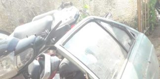 PM descobre oficina de desmanche de veículos e prende dois na Grande Natal Desmanche de veículos acontecei no município de Parnamirim — Foto: Julianne Barreto/Inter TV Cabugi