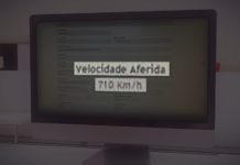 Motorista é ‘flagrada’ a 710 km/h em rodovia de Brasília Multa aponta suposta velocidade atingida por carro em Brasília — Foto: TV Globo/Reprodução