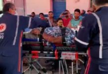 Homem é atacado com golpes de foice após discussão de trânsito no interior do RN Homem é atacado com golpes de foice após discussão de trânsito no interior do RN — Foto: Reprodução/Inter TV Cabugi