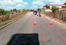 DER inicia recuperação de parte da malha viária do RN; confira os pontos em obras Meta é concluir os reparos até a primeira quinzena de dezembro | Foto: Governo do RN