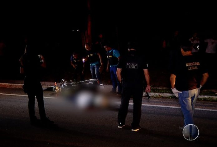 Homem foi morto durante tentativa de assalto na região metropolitana de Natal — Foto: Reprodução/Inter TV Cabugi