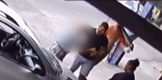 Idoso atropela rapaz, chora e é consolado pela vítima em Natal; veja vídeo Idoso atropela rapaz, chora e é consolado pela vítima em Natal — Foto: Reprodução/Inter TV Cabugi